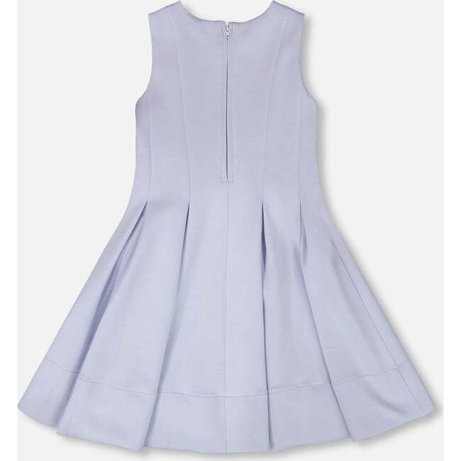 Sleeveless Neoprene Dress, Lavender - Dresses - 3