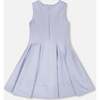 Sleeveless Neoprene Dress, Lavender - Dresses - 3