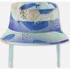 Recycled Polyester Beach Hat, Blue Whale Print - Sun Hats - 3
