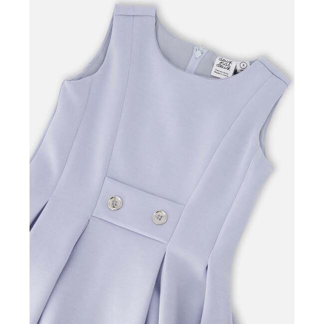 Sleeveless Neoprene Dress, Lavender - Dresses - 4
