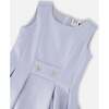 Sleeveless Neoprene Dress, Lavender - Dresses - 4