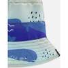 Recycled Polyester Beach Hat, Blue Whale Print - Sun Hats - 4