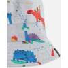 Recycled Polyester Beach Hat, Grey Printed Baby Dinosaurs - Sun Hats - 4 - thumbnail