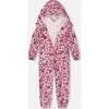 Rain One-Piece In Polyurethane, Pink Heart Print - Snowsuits - 3