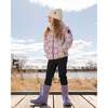 Rain Boots In Natural Rubber, Purple Glitter - Boots - 2