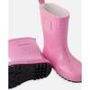 Rain Boots In Natural Rubber, Pink Glitter - Boots - 3 - thumbnail