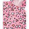 Rain One-Piece In Polyurethane, Pink Heart Print - Snowsuits - 5