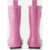 Rain Boots In Natural Rubber, Pink Glitter - Boots - 4 - thumbnail