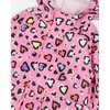 Rain One-Piece In Polyurethane, Pink Heart Print - Snowsuits - 6