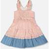Poplin And Chambray Dress, Off White & Pink Stripes - Dresses - 3