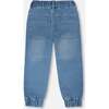 Stretch French Terry Denim Jogger, Light Blue Denim - Jeans - 2