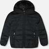 Quilted Mid-Season Jacket, Black - Jackets - 1 - thumbnail