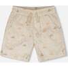 Poplin Shorts, Beige Safari Print - Shorts - 1 - thumbnail