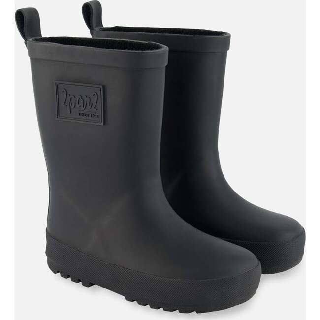 Rain Boots In Natural Rubber, Black
