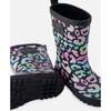 Rain Boots In Natural Rubber, Black Animal Print - Boots - 3