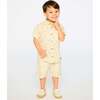 Poplin Shirt, Beige Safari Print - T-Shirts - 3 - thumbnail