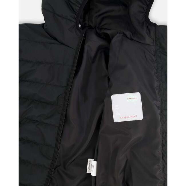 Quilted Mid-Season Jacket, Black - Jackets - 5