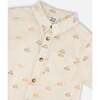 Poplin Shirt, Beige Safari Print - T-Shirts - 5 - thumbnail
