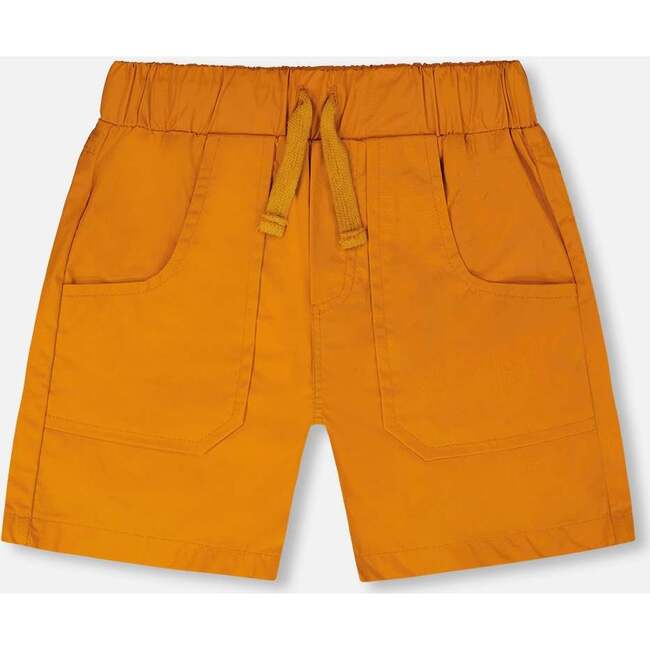 Parachute Shorts With Patch Pockets, Burnt Orange