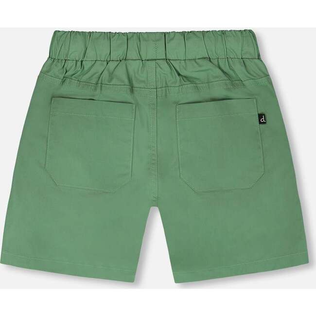Parachute Shorts With Patch Pockets, Green - Shorts - 3