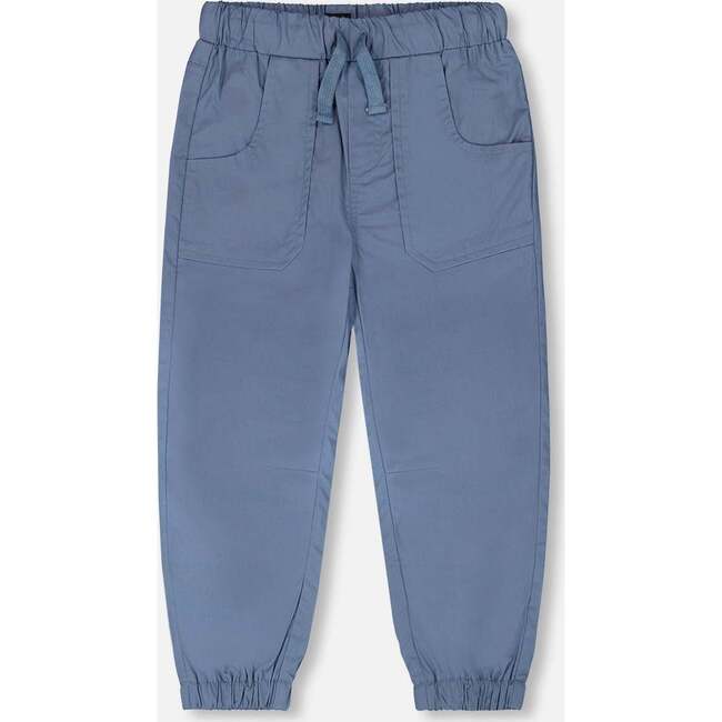 Parachute Jogger With Patch Pockets, Blue Grey