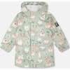 Rain Jacket In Polyurethane, Green With Frog Print - Raincoats - 1 - thumbnail