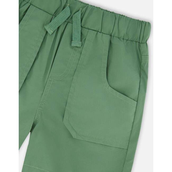Parachute Shorts With Patch Pockets, Green - Shorts - 4