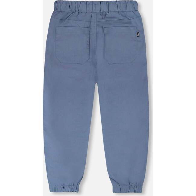 Parachute Jogger With Patch Pockets, Blue Grey - Pants - 3