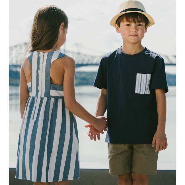 Parachute Shorts With Patch Pockets, Beige