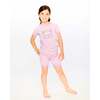 Organic Cotton Two-Piece Pajamas Set, Purple Animal Print - Pajamas - 2