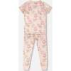 Organic Cotton Two-Piece Pajamas Set Pale Pink Bear Print, Pale Rose Bear Print - Pajamas - 3