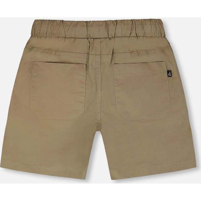 Parachute Shorts With Patch Pockets, Beige - Shorts - 4