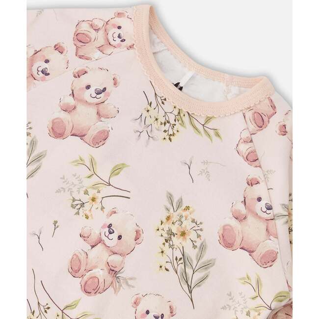 Organic Cotton Two-Piece Pajamas Set Pale Pink Bear Print, Pale Rose Bear Print - Pajamas - 5