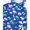 Rain Jacket In Polyurethane, Blue Chameleon Print - Raincoats - 5