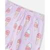 Organic Cotton Two-Piece Pajamas Set, Lilac Printed Ice Creams - Pajamas - 5