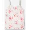Organic Cotton Tank Underwear, Pink Printed Flowers - Underwear - 1 - thumbnail
