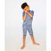 Organic Cotton Two-Piece Pajamas Set, Blue Printed Dogs - Pajamas - 2