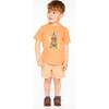 Organic Cotton Short Sleeve T-Shirt, Orange - T-Shirts - 2 - thumbnail