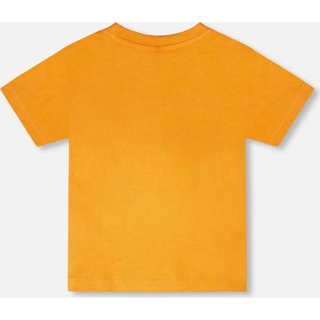 Organic Cotton Short Sleeve T-Shirt, Orange - T-Shirts - 3