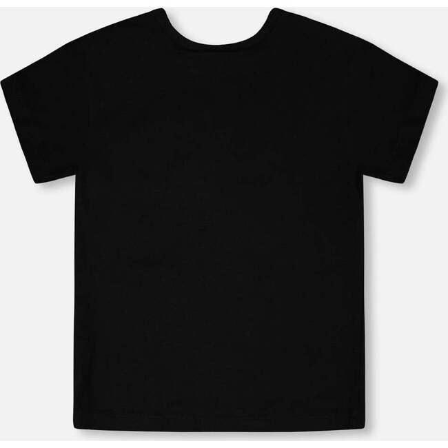 Organic Cotton Jersey T-Shirt, Zebra Black - T-Shirts - 3