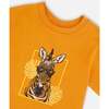 Organic Cotton Short Sleeve T-Shirt, Orange - T-Shirts - 4 - thumbnail