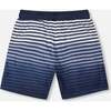 Organic Cotton Shorts, Striped Gradient Blue - Shorts - 4