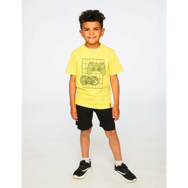 Organic Cotton Jersey T-Shirt, Yellow - T-Shirts - 3