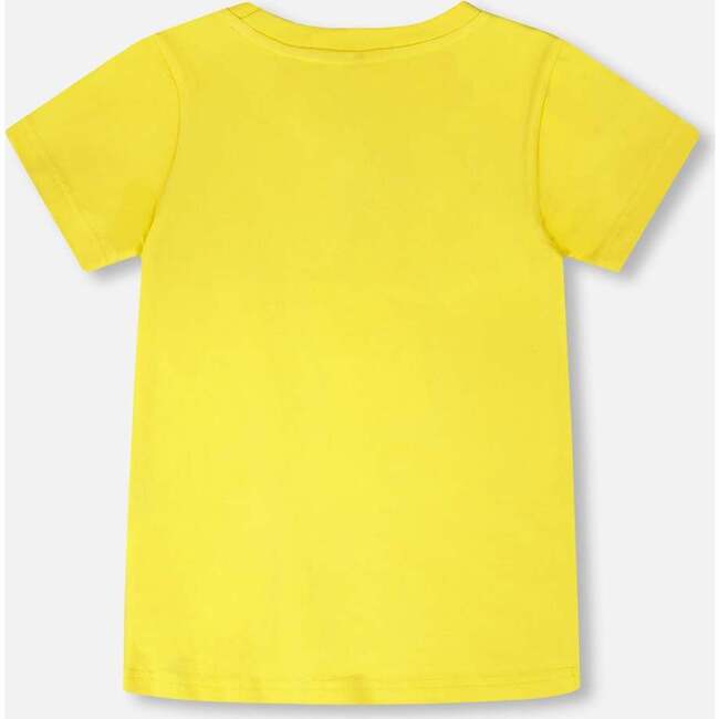 Organic Cotton Jersey T-Shirt, Yellow - T-Shirts - 4