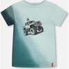 Organic Cotton Jersey T-Shirt, Turquoise - T-Shirts - 1 - thumbnail