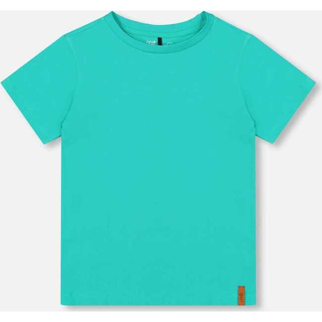 Organic Cotton Jersey T-Shirt Solid, Turquoise