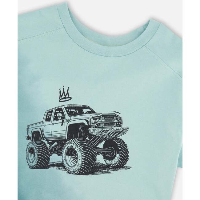 Organic Cotton Jersey T-Shirt, Turquoise - T-Shirts - 4