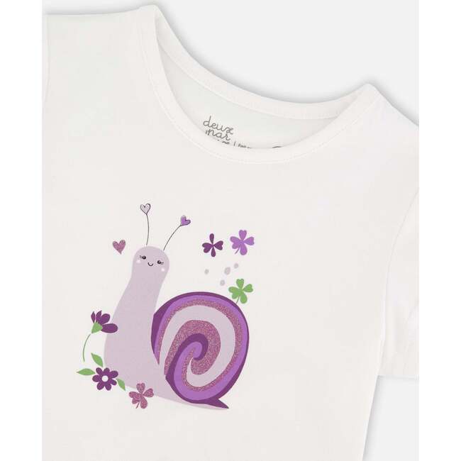 Organic Cotton Jersey T-Shirt, White - T-Shirts - 5