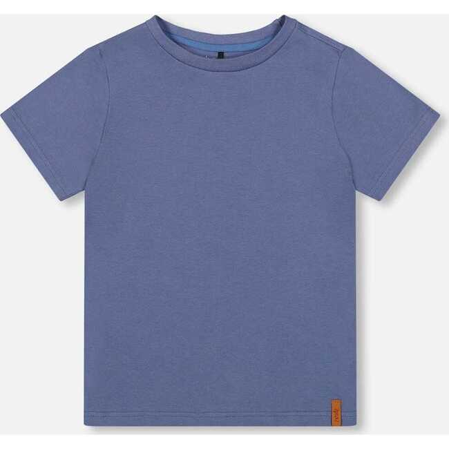 Organic Cotton Jersey T-Shirt Solid, Blue