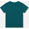 Organic Cotton Jersey T-Shirt Solid, Dark Turquoise - T-Shirts - 3
